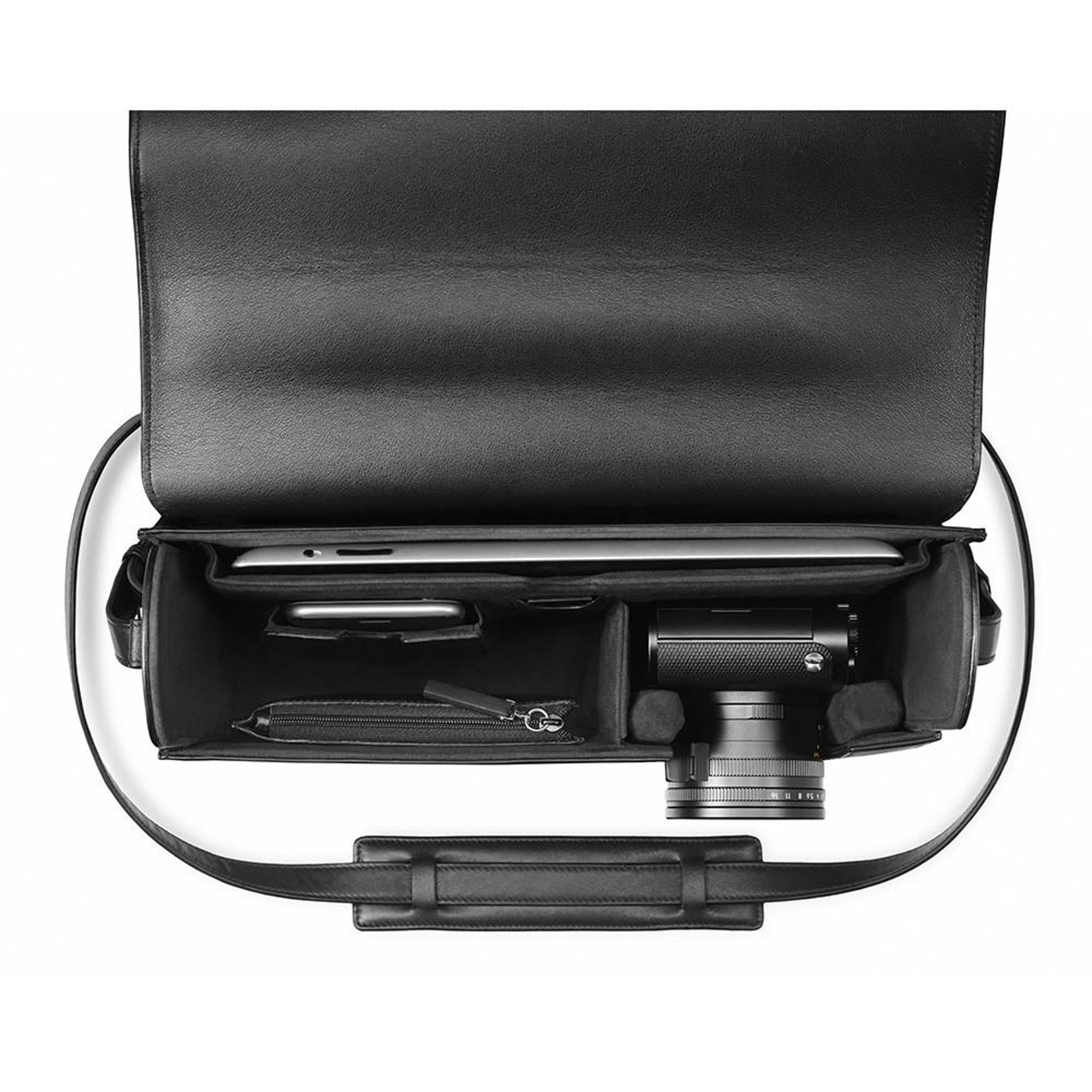 LEICA DAY BAG FOR LEICA Q, LEATHER BLACK