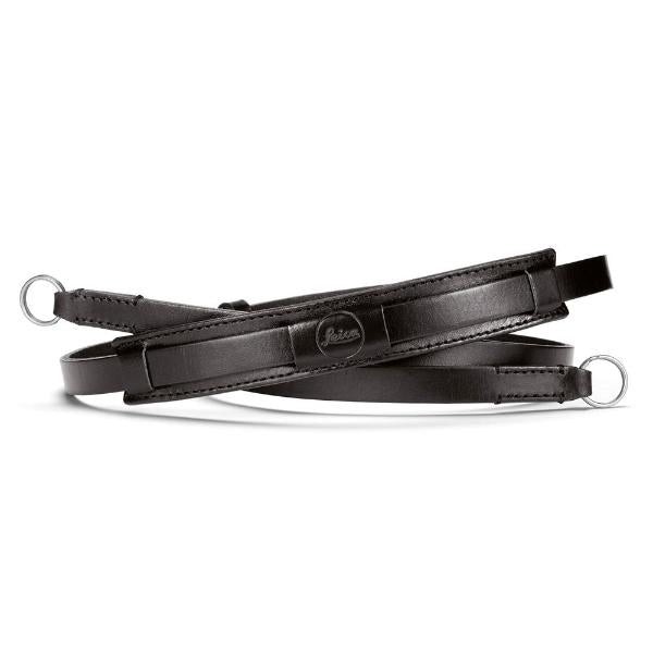 Dây đeo cổ Leica vintage bằng da màu đen