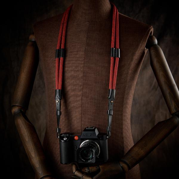 Dây đeo máy ảnh Snake Twins SL (Universal), Cadmium Red And Black Rope