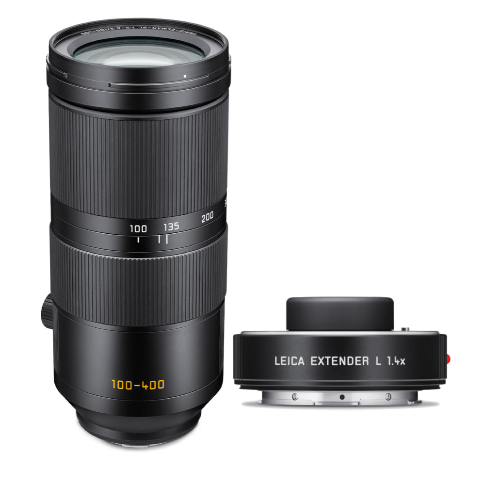 Leica Vario-Elmar-SL 100-400 f/5-6.3 Lens and Leica Extender L 1.4x Set