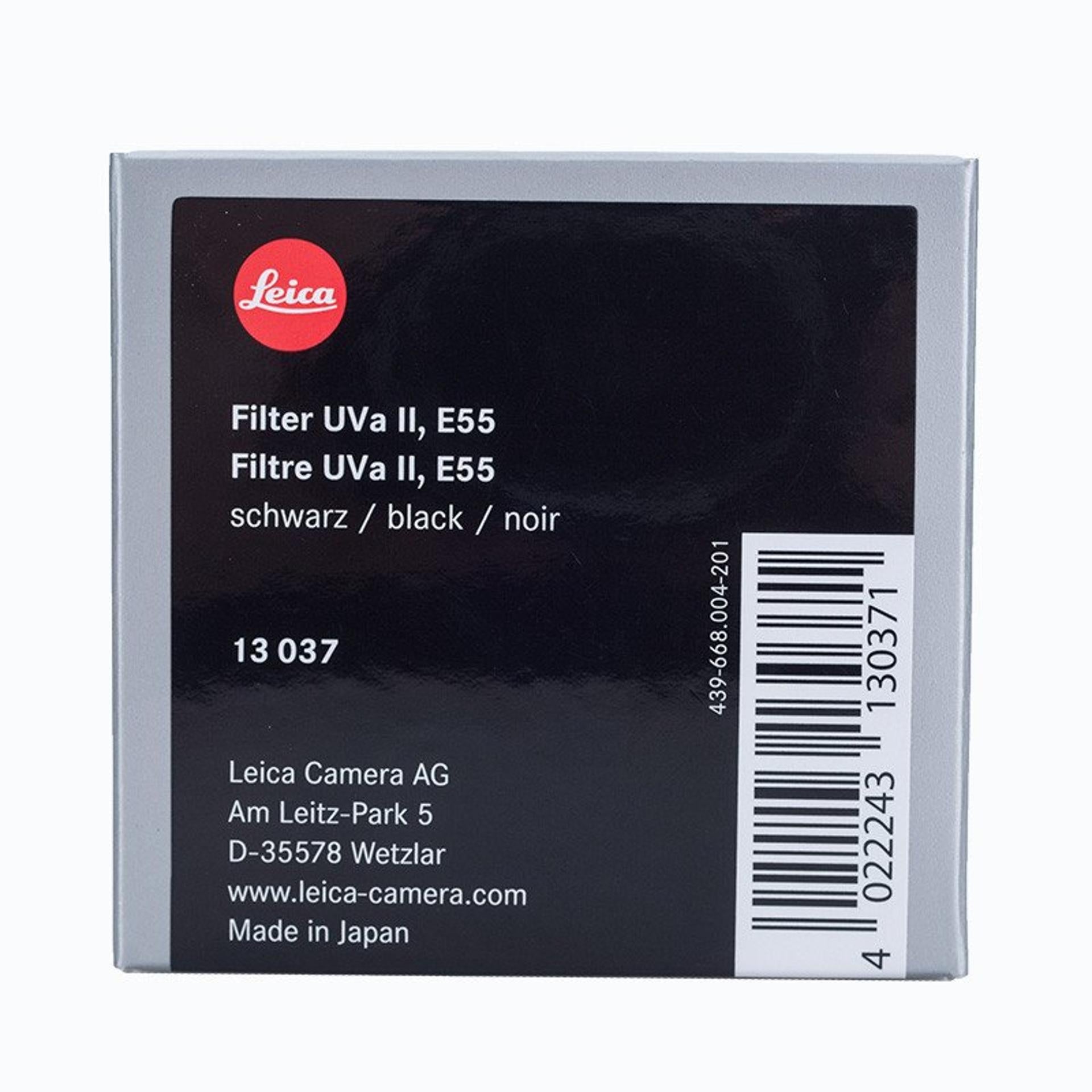 Kính lọc Leica UVa II E55