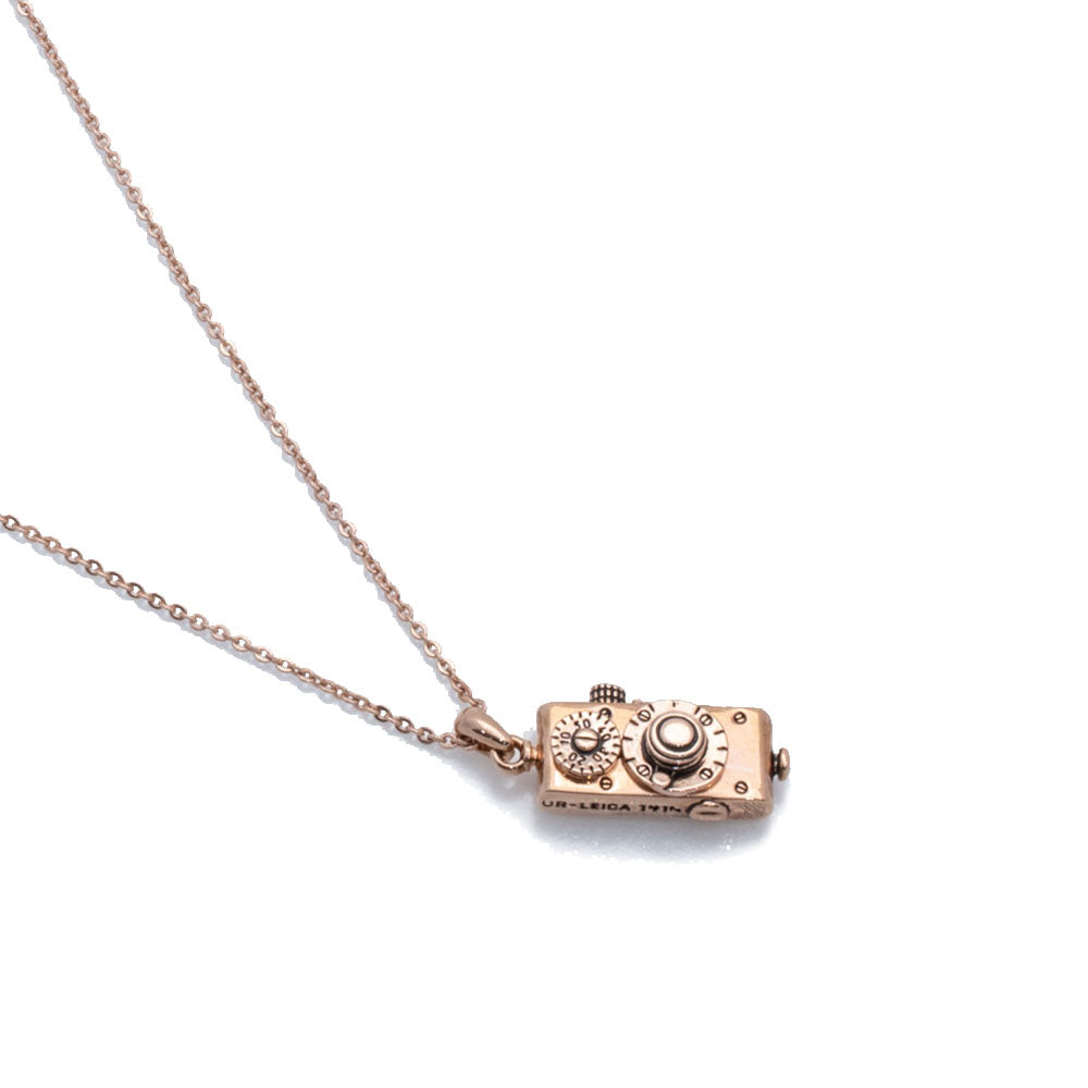 Leica Necklace, Rose Gold Antique