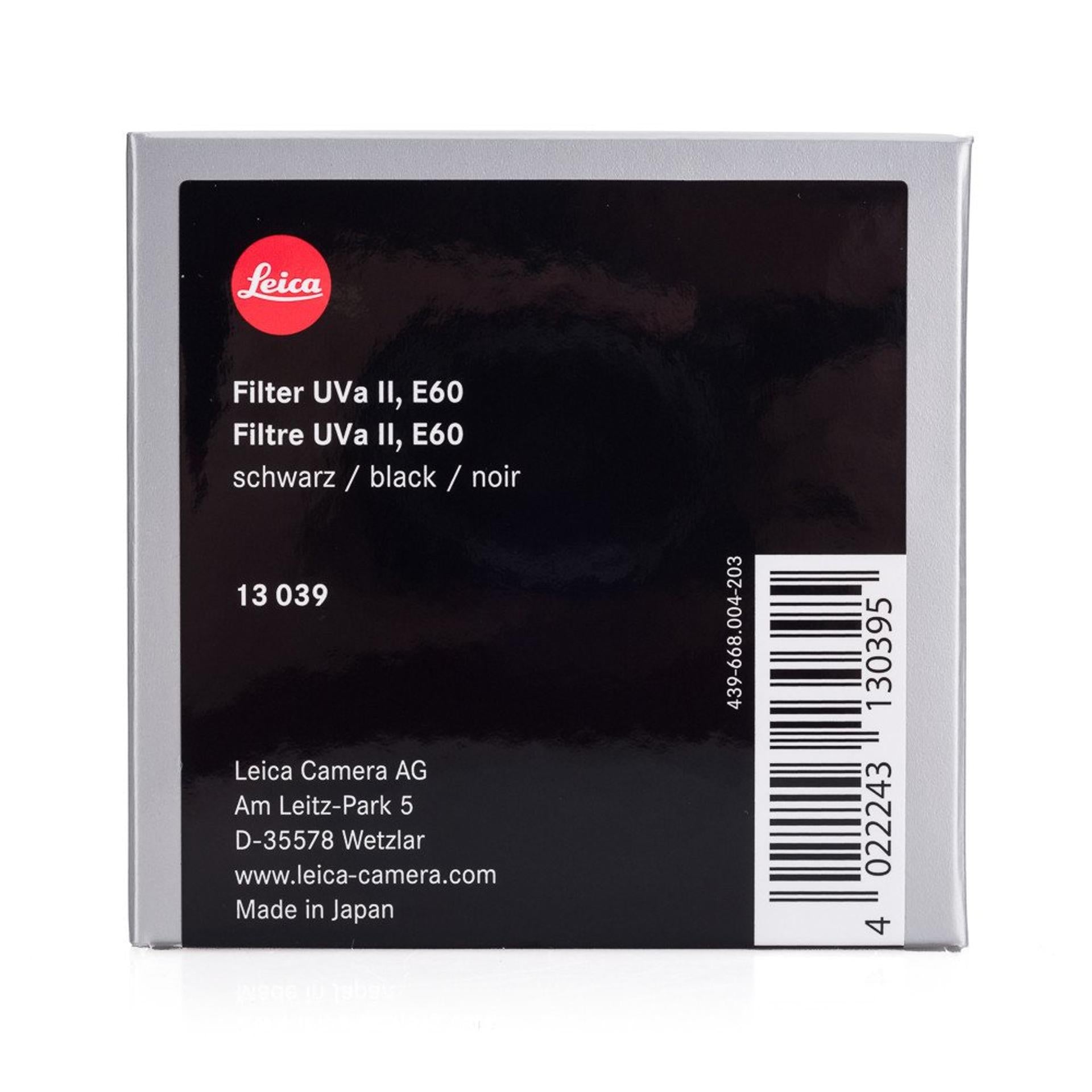 Kính lọc Leica UVa II E60